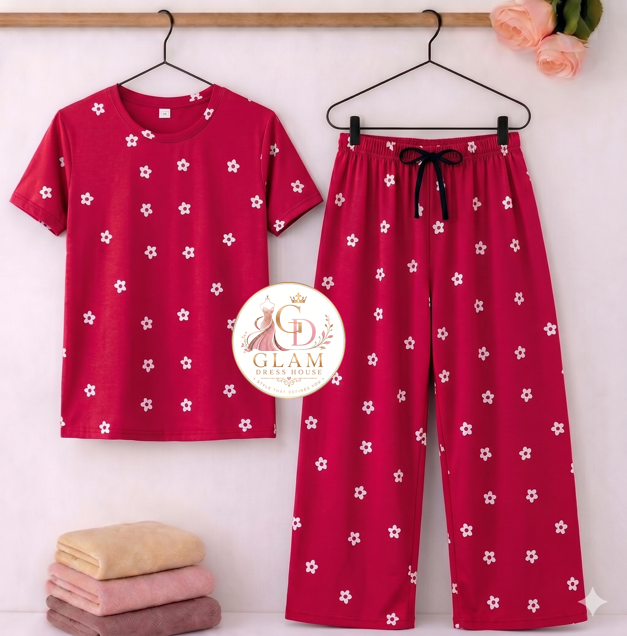 Red T-shirt & Red Pant